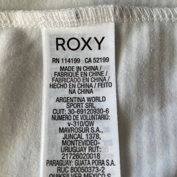 ROXY Beach Dress Maxi Navy Blue/White Striped Size M - Picture 8 of 11